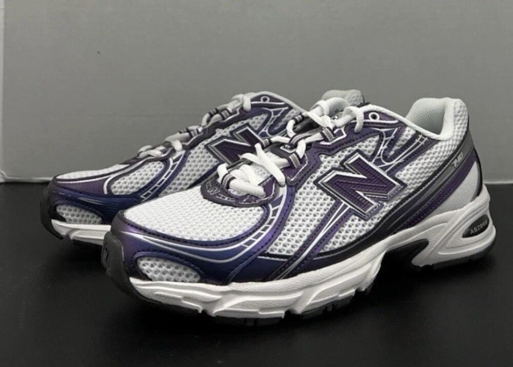 New Balance 740 Concord Grape U740CG2 Size 9 Men White Purple Mesh Workout Shoe